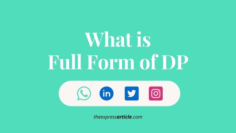 DP Full Form in WhatsApp