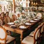 dining table in wedding venue hotel