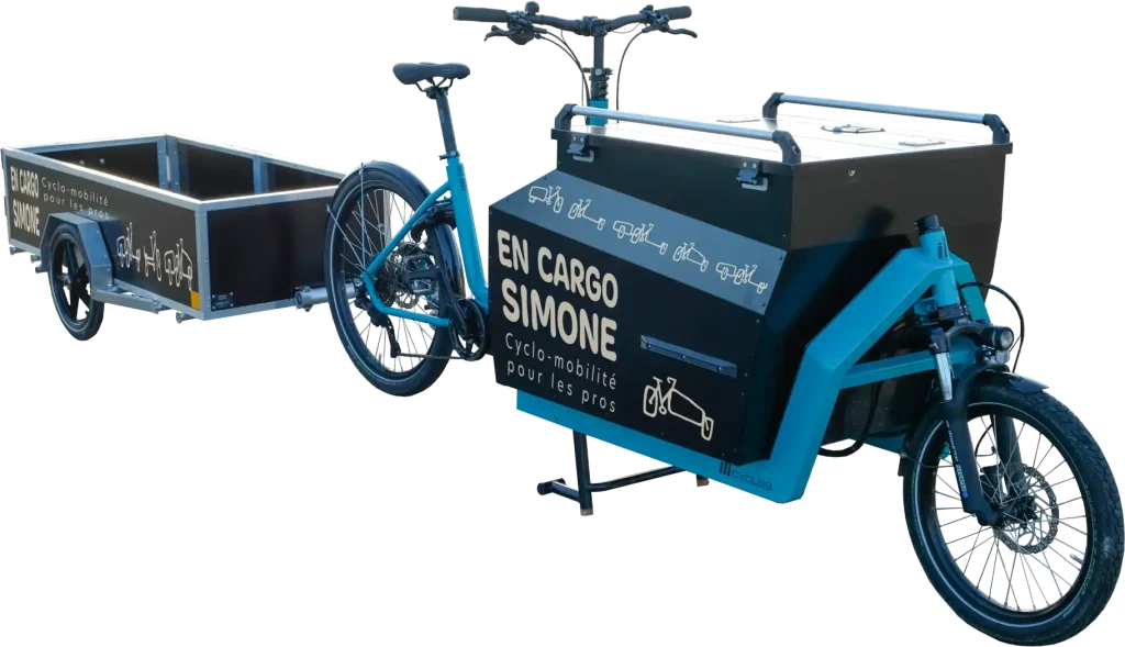 What range does an electric cargo bicycle have?