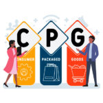 Flat design with people. CPG - Consumer Packaged Goods acronym. business concept background. Vector illustration for website banner, marketing materials, business presentation, online advertising