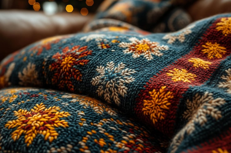 woven throw blanket